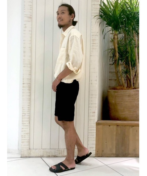 BAYFLOW(ベイフロー)の「サファリラリネン7分袖シャツ(シャツ/ブラウス・メンズ・ベージュ/オフホワイト/カーキ・SMALL/MEDIUM/LARGE)」の20枚目の写真