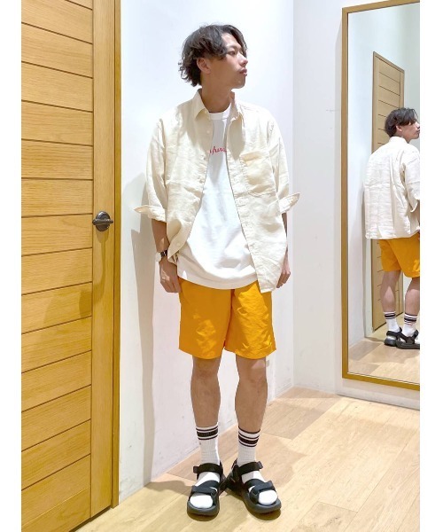 BAYFLOW(ベイフロー)の「サファリラリネン7分袖シャツ(シャツ/ブラウス・メンズ・ベージュ/オフホワイト/カーキ・SMALL/MEDIUM/LARGE)」の13枚目の写真