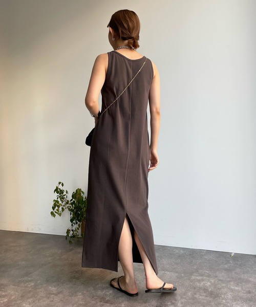 DouDou（ドゥドゥ）の「メッシュプルオーバー＋リブワンピースSET（ワンピース・レディース・ブラック/オフホワイト・FREE）」の14枚目の写真