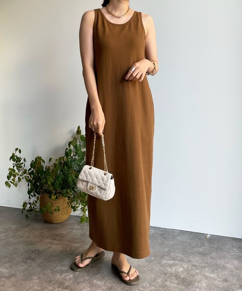 DouDou（ドゥドゥ）の「メッシュプルオーバー＋リブワンピースSET（ワンピース・レディース・ブラック/オフホワイト・FREE）」の5枚目の写真