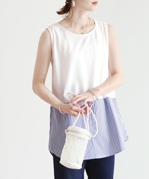 reca | シャツヘムレイヤードタンクトップ(Tシャツ/カットソー)