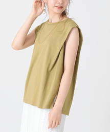 Simplicite | ショルダータックノースリーブ(Tシャツ/カットソー)
