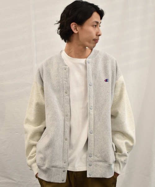 Champion スナップ カーディガン スウェット Champion（チャンピオン）の「＜Champion/チャンピオン
