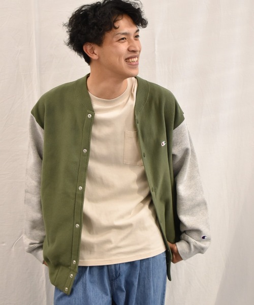 Champion スナップ カーディガン スウェット Champion（チャンピオン）の「＜Champion/チャンピオン