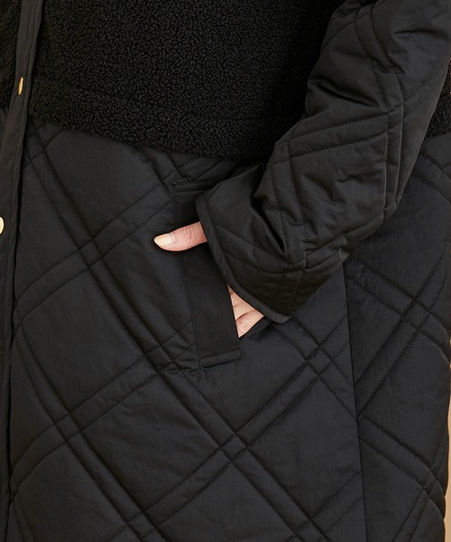ROPE' PICNIC（ロペピクニック）の「【WEB限定】ボアキルト切り替えルーズアウター（その他アウター・レディース・ベージュ/ブラック・38）」の13枚目の写真
