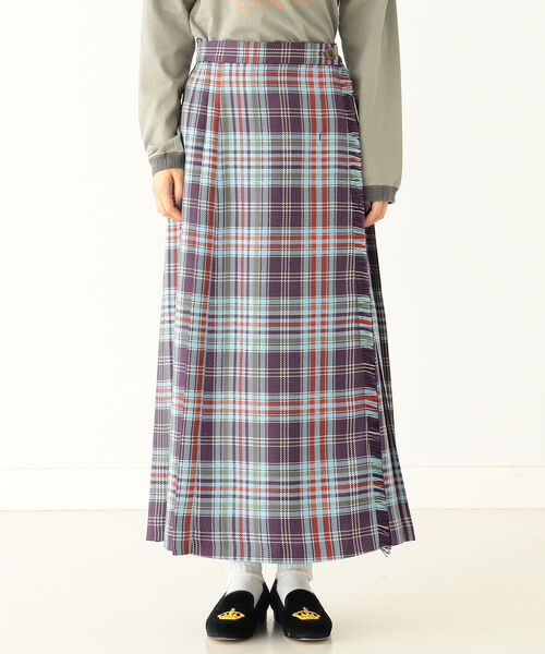BEAMS BOY チェック キルトスカート 23FW body_tpDEhe.jpg