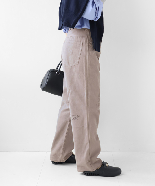 PAYDAY（ペイデイ）の「別注【PAYDAY/ペイデイ】*RELUME ハンドプリントパンツ（その他パンツ・レディース・アイボリー/チャコールグレー・36/38）」の7枚目の写真