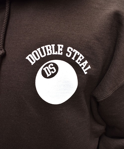 DOUBLE STEAL（ダブルスティール）の「DS Ball parker 裏起毛ZIPパーカー（パーカー・メンズ・ダークブラウン/ブラック/アッシュグレー・MEDIUM/LARGE/X-LARGE）」の19枚目の写真
