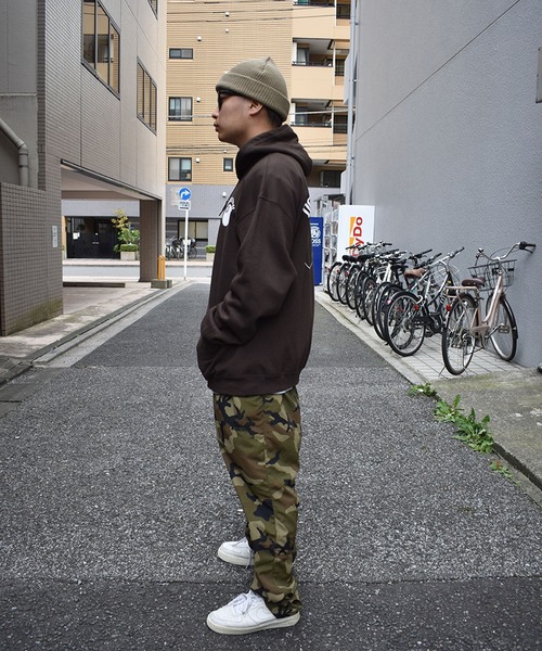 DOUBLE STEAL（ダブルスティール）の「DS Ball parker 裏起毛ZIPパーカー（パーカー・メンズ・ダークブラウン/ブラック/アッシュグレー・MEDIUM/LARGE/X-LARGE）」の18枚目の写真