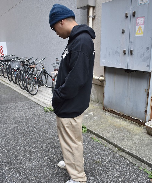 DOUBLE STEAL（ダブルスティール）の「DS Ball parker 裏起毛ZIPパーカー（パーカー・メンズ・ダークブラウン/ブラック/アッシュグレー・MEDIUM/LARGE/X-LARGE）」の12枚目の写真