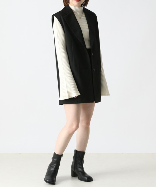 Heather（ヘザー）の「スクエアトゥストレッチブーツ  356600（ブーツ・レディース・ブラック/アイボリー・M/L）」の17枚目の写真