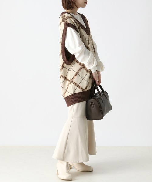 Heather（ヘザー）の「スクエアトゥストレッチブーツ  356600（ブーツ・レディース・ブラック/アイボリー・M/L）」の20枚目の写真