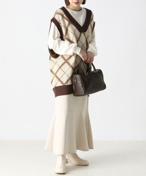 Heather（ヘザー）の「スクエアトゥストレッチブーツ  356600（ブーツ・レディース・ブラック/アイボリー・M/L）」の19枚目の写真