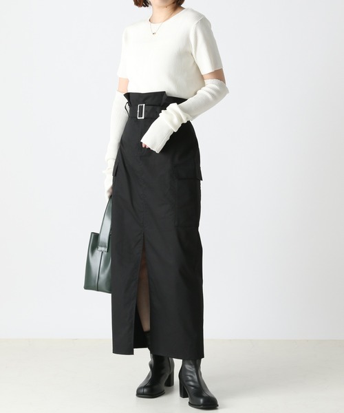 Heather（ヘザー）の「スクエアトゥストレッチブーツ  356600（ブーツ・レディース・ブラック/アイボリー・M/L）」の13枚目の写真