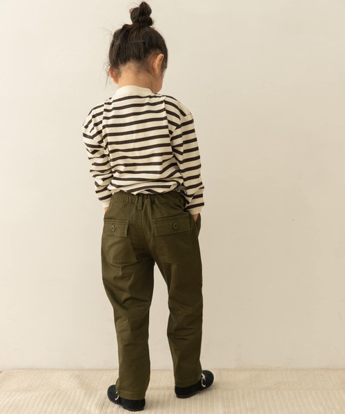 URBAN RESEARCH DOORS(アーバンリサーチドアーズ)の「コットンカラーボーダーロングTシャツ(KIDS)(Tシャツ/カットソー・キッズ・グレー系その他/ブルー系その他/ピンク系その他・120/105/150/135)」の13枚目の写真