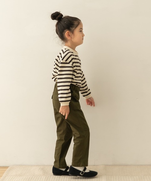 URBAN RESEARCH DOORS(アーバンリサーチドアーズ)の「コットンカラーボーダーロングTシャツ(KIDS)(Tシャツ/カットソー・キッズ・グレー系その他/ブルー系その他/ピンク系その他・120/105/150/135)」の17枚目の写真