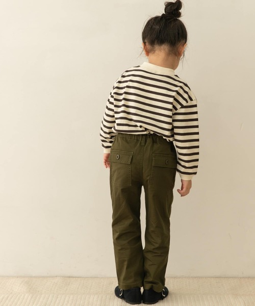 URBAN RESEARCH DOORS(アーバンリサーチドアーズ)の「コットンカラーボーダーロングTシャツ(KIDS)(Tシャツ/カットソー・キッズ・グレー系その他/ブルー系その他/ピンク系その他・120/105/150/135)」の18枚目の写真