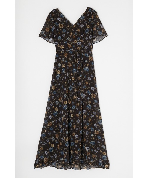 MOUSSY（マウジー）の「FLUTTER SLEEVE FLORAL ドレス（ワンピース