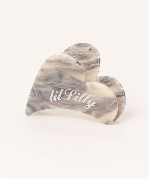 lilLilly（リルリリー）の「ハートヘアクリップ（バレッタ/ヘアクリップ・レディース・ブラウン/ピンク/クリア・FREE）」の2枚目の写真