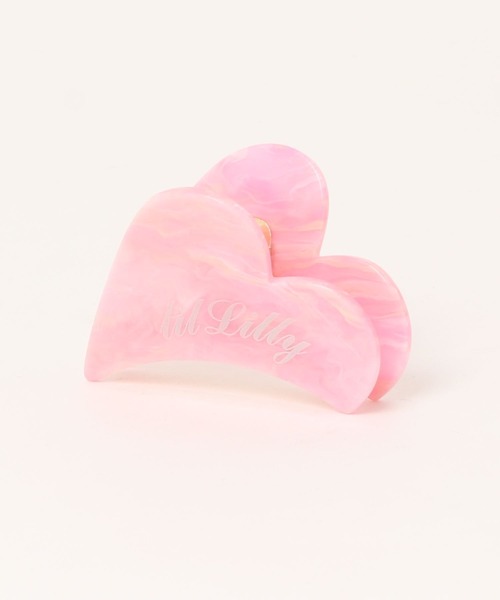 lilLilly（リルリリー）の「ハートヘアクリップ（バレッタ/ヘアクリップ・レディース・ブラウン/ピンク/クリア・FREE）」の3枚目の写真