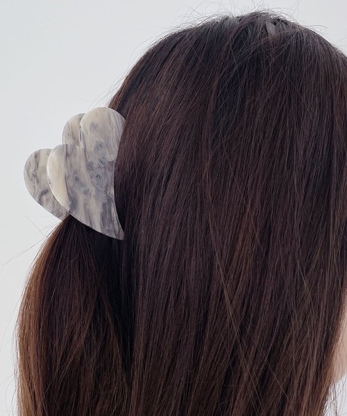 lilLilly（リルリリー）の「ハートヘアクリップ（バレッタ/ヘアクリップ・レディース・ブラウン/ピンク/クリア・FREE）」の8枚目の写真