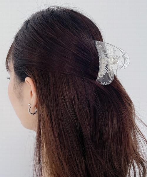 lilLilly（リルリリー）の「ハートヘアクリップ（バレッタ/ヘアクリップ・レディース・ブラウン/ピンク/クリア・FREE）」の6枚目の写真