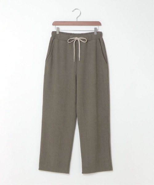 sleeping.com（スリーピングドットコム）の「オリジナルの香り付き素材 メンズ・ランダムストライプジャガードカットソーロングパンツ（ルームウェア/パジャマ・メンズ・ブルー/オリーブ・ﾌﾘ-）」の3枚目の写真