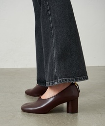 LE TALON | GRISE6cmオブリークバックジップパンプス(パンプス)