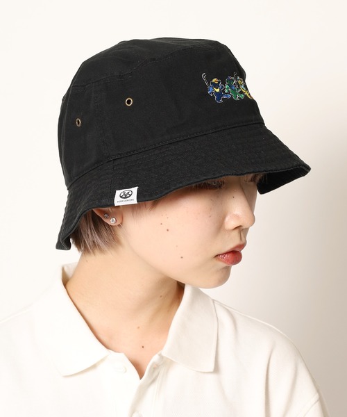 HORN GARMENT（ホーンガーメント）の「HORN GARMENT/ホーンガーメント Swing Bears Hat バケットハット（ハット・メンズ・ホワイト/ブラック/ベージュ・ML/SM）」の3枚目の写真