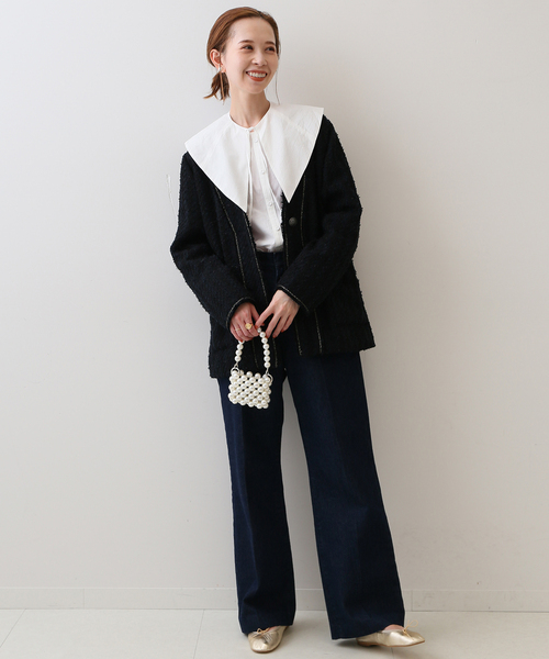 SLOBE IENA（スローブイエナ）の「デタッチャブルカラーブラウス（シャツ/ブラウス・レディース・ホワイト/ブラック/ブラウン・FREE）」の5枚目の写真