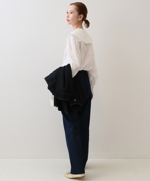 SLOBE IENA（スローブイエナ）の「デタッチャブルカラーブラウス（シャツ/ブラウス・レディース・ホワイト/ブラック/ブラウン・FREE）」の12枚目の写真