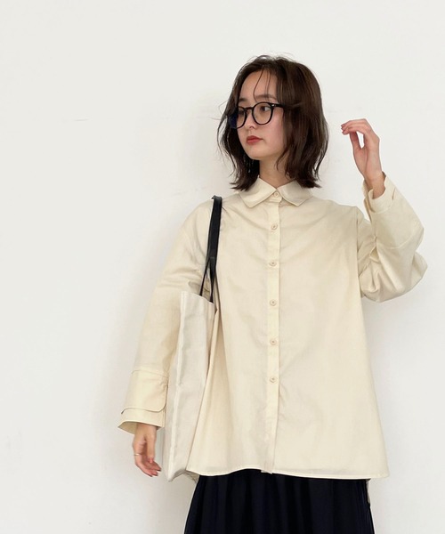 CLEIO（クレイオ）の「【CLEIO】ダブルカフスオーバーシャツ（シャツ/ブラウス・レディース・ピンクベージュ/アイボリー/マスタード・FREE）」の11枚目の写真