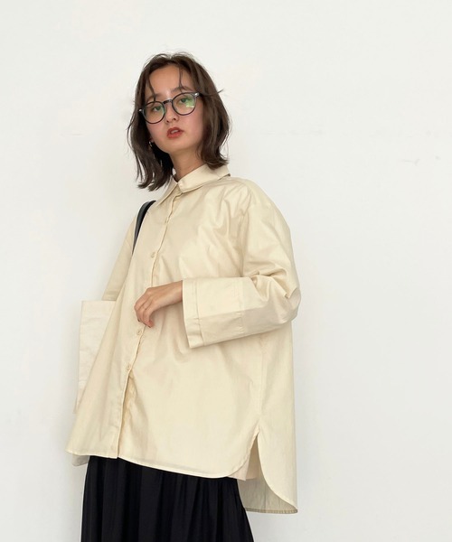 CLEIO（クレイオ）の「【CLEIO】ダブルカフスオーバーシャツ（シャツ/ブラウス・レディース・ピンクベージュ/アイボリー/マスタード・FREE）」の13枚目の写真