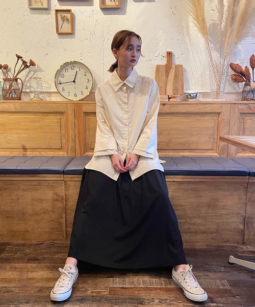 CLEIO（クレイオ）の「【CLEIO】ダブルカフスオーバーシャツ（シャツ/ブラウス・レディース・ピンクベージュ/アイボリー/マスタード・FREE）」の19枚目の写真