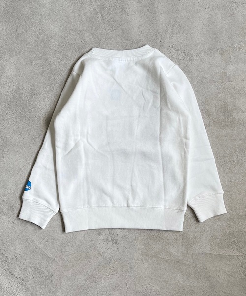 NCAA（エヌシーエーエー）の「【NCAA】ロゴトレーナー（100～140cm）（スウェット・キッズ・ホワイト/杢グレー・100/110/120/130/140）」の7枚目の写真