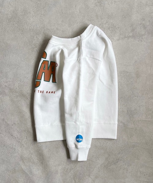 NCAA（エヌシーエーエー）の「【NCAA】ロゴトレーナー（100～140cm）（スウェット・キッズ・ホワイト/杢グレー・100/110/120/130/140）」の8枚目の写真