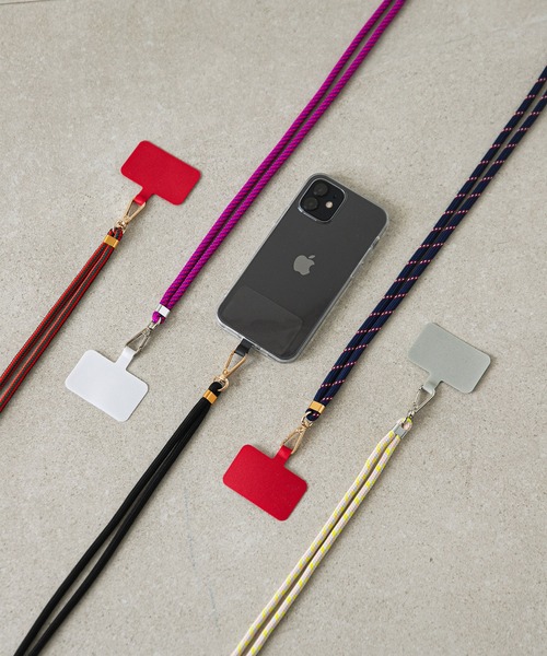 rectangle（レクタングル）の「スマホショルダー ストラップ（その他小物・レディース・パープル系/ブラック/ネイビー系/グレー系/レッド系・FREE）」の11枚目の写真
