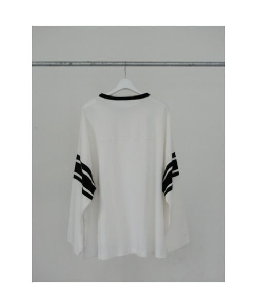 ulu（ウル）の「Raglan long sleeve big line t shirt（Tシャツ/カットソー・レディース・ブラック/グリーン・FREE）」の20枚目の写真