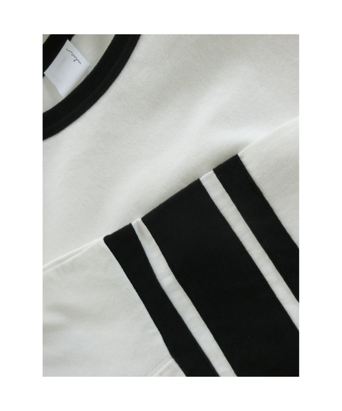 ulu（ウル）の「Raglan long sleeve big line t shirt（Tシャツ/カットソー・レディース・ブラック/グリーン・FREE）」の22枚目の写真