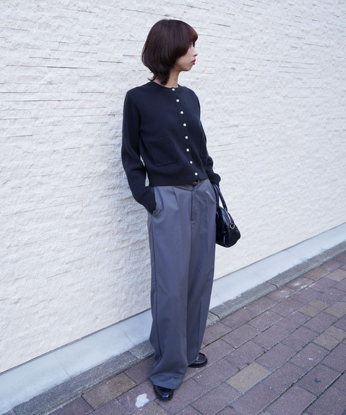 Chillfar(チルファー)の「ポケットカーディガン(カーディガン/ボレロ・レディース・ブラック/ピンク/ブルー/アイボリー/ダークブルー/レッド/グレー/グレー系1/グレー系/ネイビー系/ピンク系その他/チャコール/ネイビー/イエロー・FREE)」の16枚目の写真