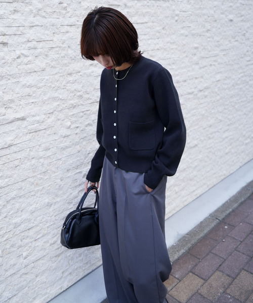 Chillfar(チルファー)の「ポケットカーディガン(カーディガン/ボレロ・レディース・ブラック/ピンク/ブルー/アイボリー/ダークブルー/レッド/グレー/グレー系1/グレー系/ネイビー系/ピンク系その他/チャコール/ネイビー/イエロー・FREE)」の18枚目の写真