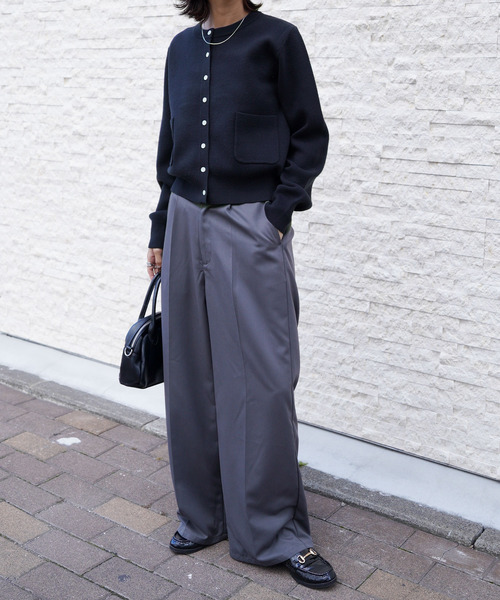 Chillfar(チルファー)の「ポケットカーディガン(カーディガン/ボレロ・レディース・ブラック/ピンク/ブルー/アイボリー/ダークブルー/レッド/グレー/グレー系1/グレー系/ネイビー系/ピンク系その他/チャコール/ネイビー/イエロー・FREE)」の21枚目の写真