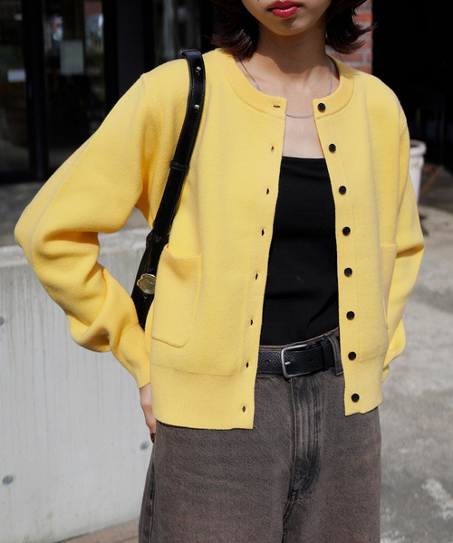 Chillfar(チルファー)の「ポケットカーディガン(カーディガン/ボレロ・レディース・ブラック/ピンク/ブルー/アイボリー/ダークブルー/レッド/グレー/グレー系1/グレー系/ネイビー系/ピンク系その他/チャコール/ネイビー/イエロー・FREE)」の22枚目の写真