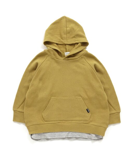 F.O.KIDS(エフオーキッズ)の「レイヤード風フーディー(パーカー・キッズ・レッド/チャコール/グリーン/ブルー/レインボー/ゴールド・100/120/80/90/140/95/110/130)」の5枚目の写真