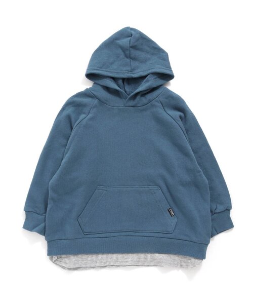 F.O.KIDS(エフオーキッズ)の「レイヤード風フーディー(パーカー・キッズ・レッド/チャコール/グリーン/ブルー/レインボー/ゴールド・100/120/80/90/140/95/110/130)」の4枚目の写真