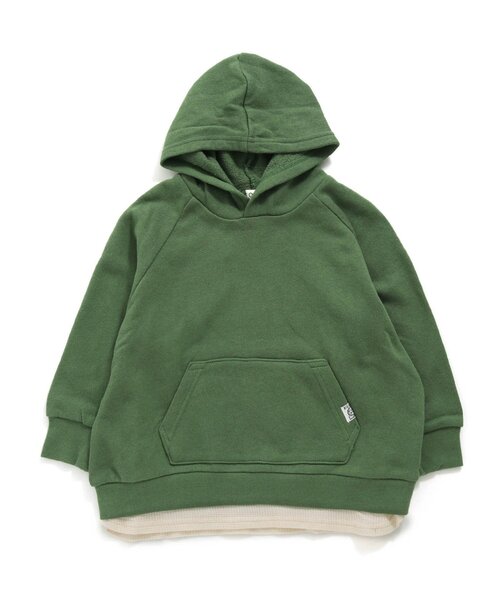 F.O.KIDS(エフオーキッズ)の「レイヤード風フーディー(パーカー・キッズ・レッド/チャコール/グリーン/ブルー/レインボー/ゴールド・100/120/80/90/140/95/110/130)」の3枚目の写真