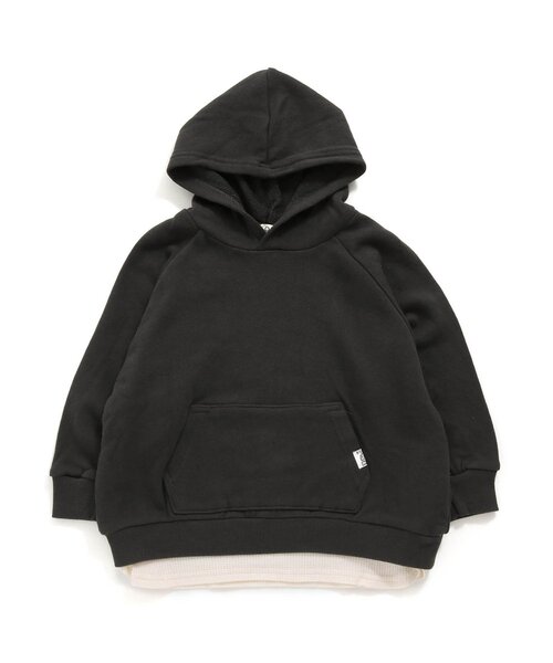 F.O.KIDS(エフオーキッズ)の「レイヤード風フーディー(パーカー・キッズ・レッド/チャコール/グリーン/ブルー/レインボー/ゴールド・100/120/80/90/140/95/110/130)」の2枚目の写真