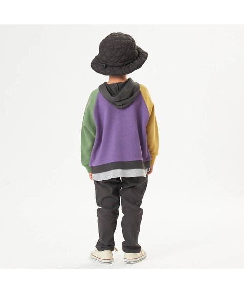 F.O.KIDS(エフオーキッズ)の「レイヤード風フーディー(パーカー・キッズ・レッド/チャコール/グリーン/ブルー/レインボー/ゴールド・100/120/80/90/140/95/110/130)」の8枚目の写真