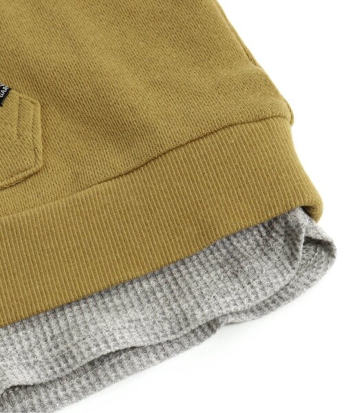 F.O.KIDS(エフオーキッズ)の「レイヤード風フーディー(パーカー・キッズ・レッド/チャコール/グリーン/ブルー/レインボー/ゴールド・100/120/80/90/140/95/110/130)」の13枚目の写真