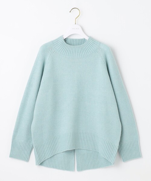 ANY SIS(エニィスィス)の「【洗える】ハイネックバックスリット ニット(ニット/セーター・レディース・スカイブルー系/ローズ系/アイボリー系/ピンク系/黄土色系・2)」の4枚目の写真